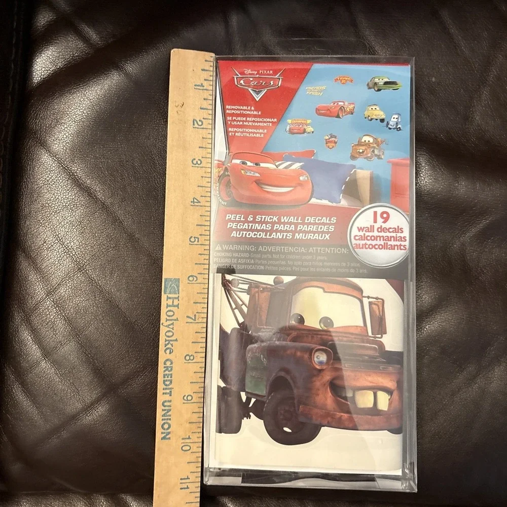 Cars Disney Peel and Stick‎ Wall Decals Stickers 19 total stickers Sealed !!